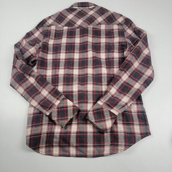 Vintage Y2K True Religion Pearl Snap Flannel Shirt Mens XL Red Plaid Western - Picture 12 of 13